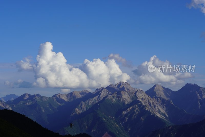 神仙池景区蓝天白云