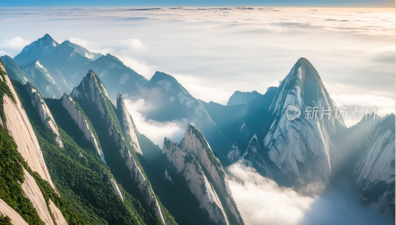 陕西华山美景