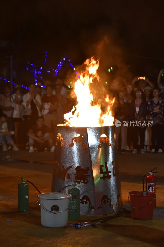 民间关于火的表演