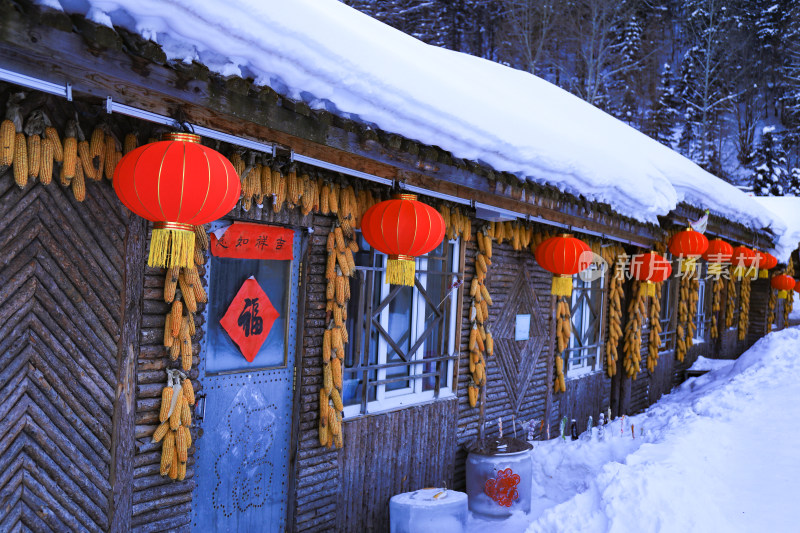 冬季东北旅游雪景自然风光