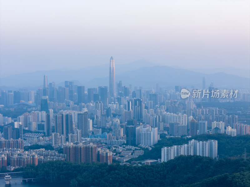 梅林后山深圳罗湖福田景色