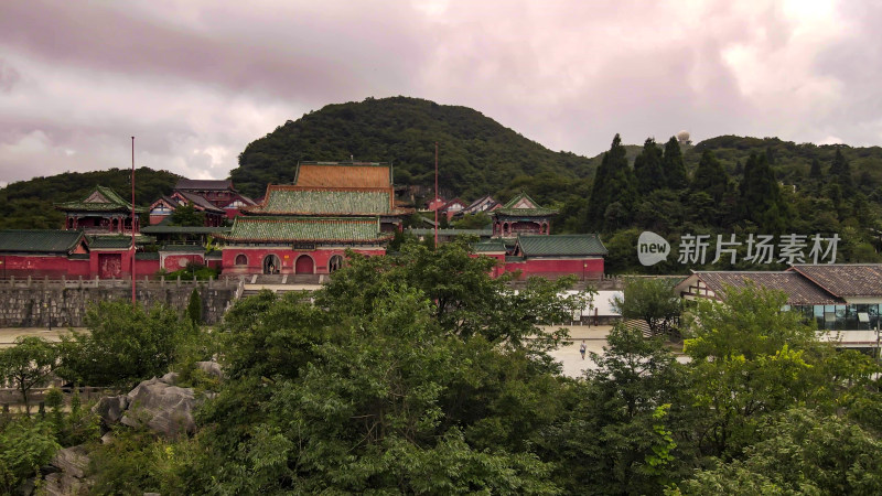 湖南张家界天门山5A景区航拍