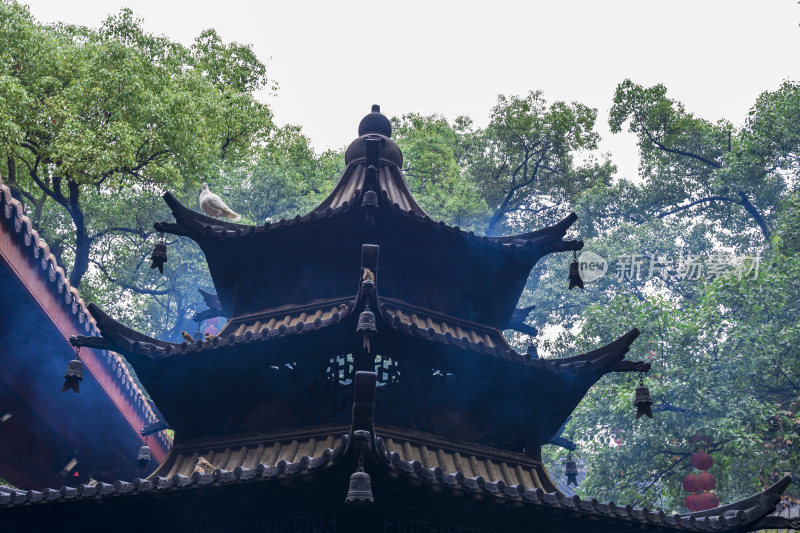 杭州飞来峰景区上天竺法喜禅寺古建筑