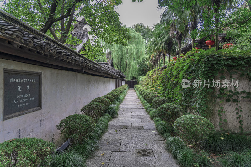 绍兴沈园中式园林风景