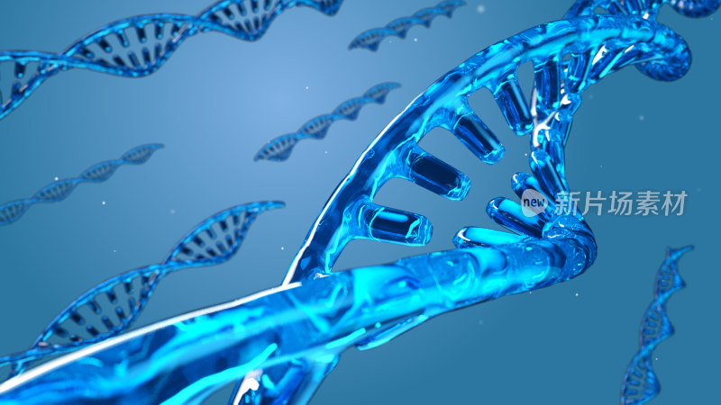 DNA 基因 科技蓝