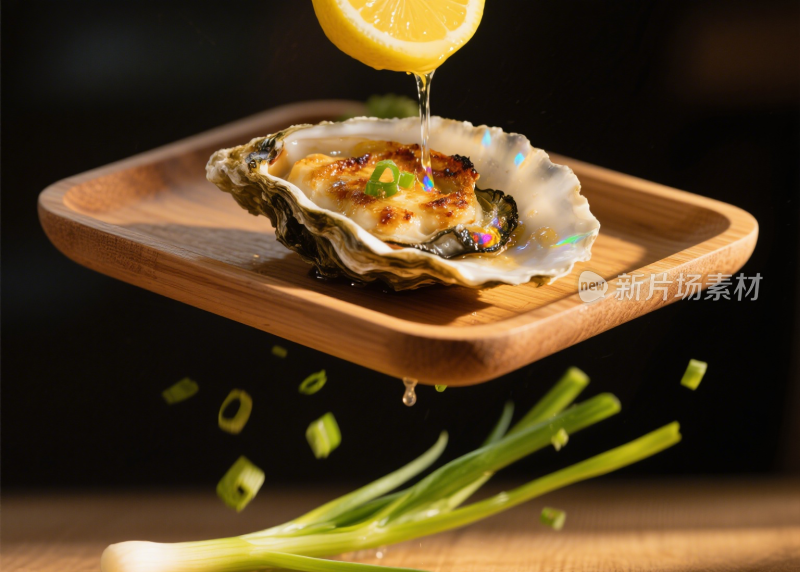 生蚝烤生蚝清蒸生蚝海鲜餐饮美食