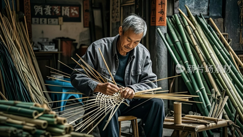 竹编工艺匠心独具传统非遗手工