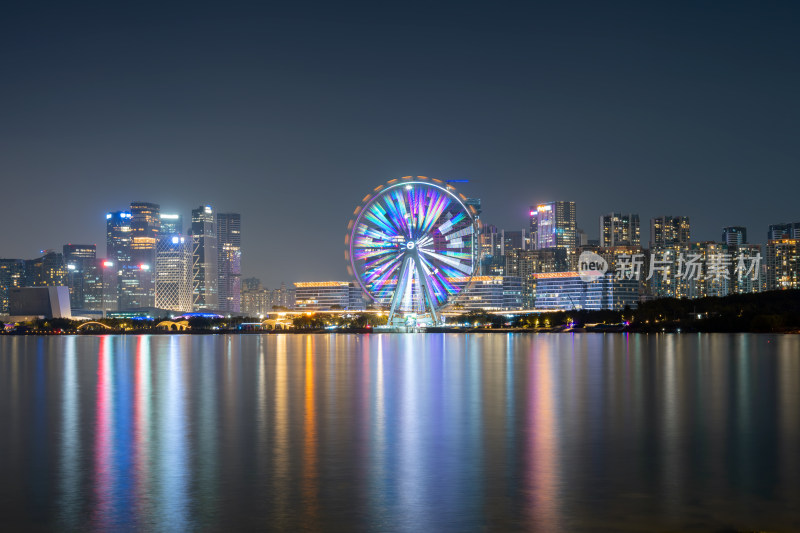 深圳欢乐港湾摩天轮夜景