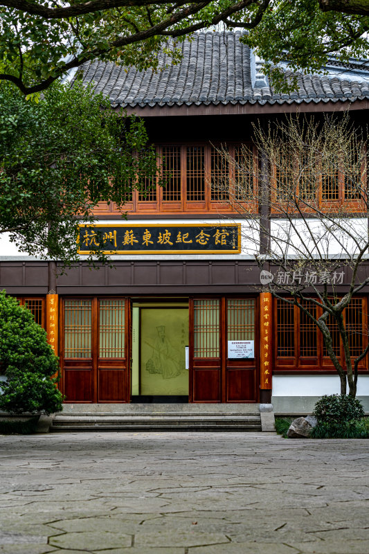 杭州西湖曲院风荷苏堤白堤雷峰塔景点景观