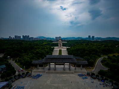 江西九江中华贤母园4A景区航拍图