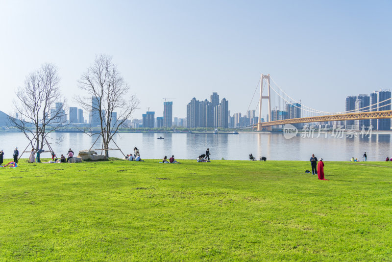 武汉洪山江滩公园风景