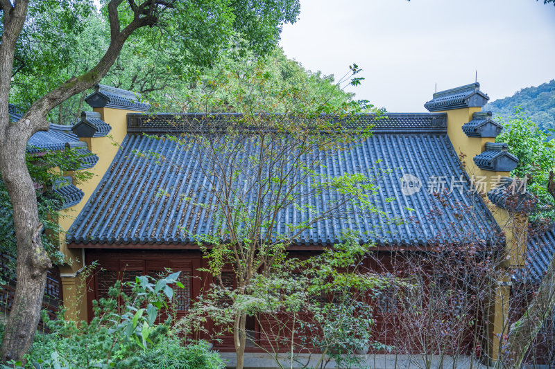 杭州飞来峰永福寺古建筑风光