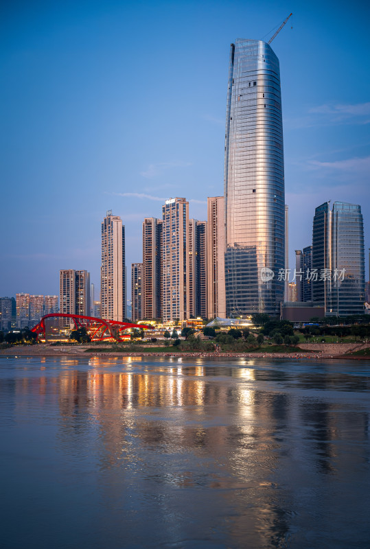 宜宾城市风景夜景江景