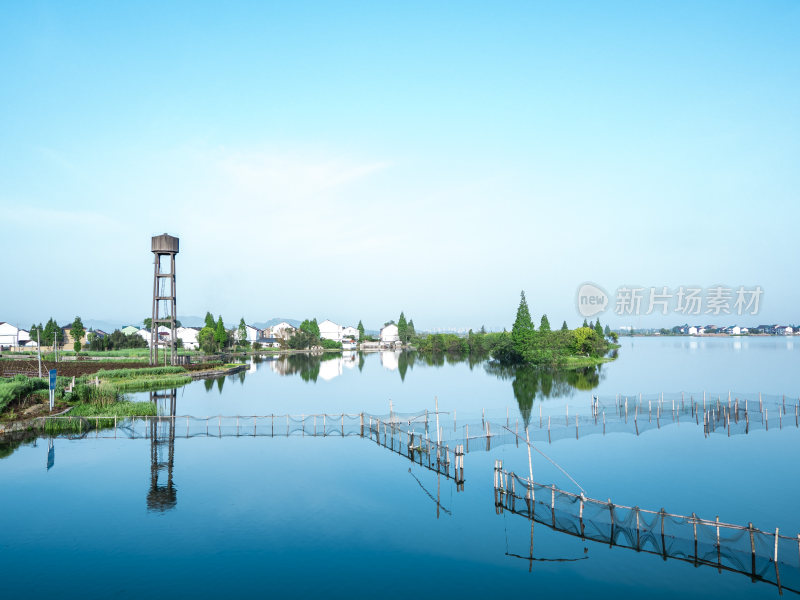 绍兴江南水乡东鉴湖风景