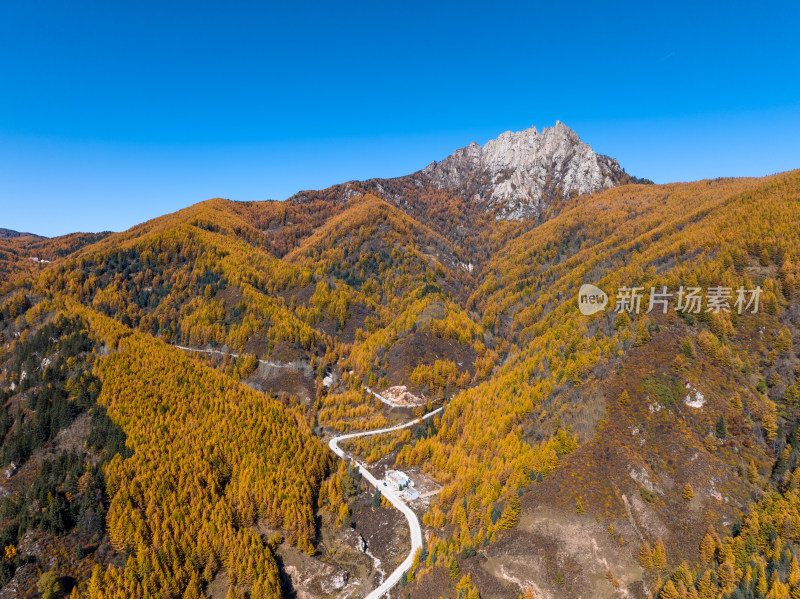 山西太原忻州荷叶坪芦芽山航拍