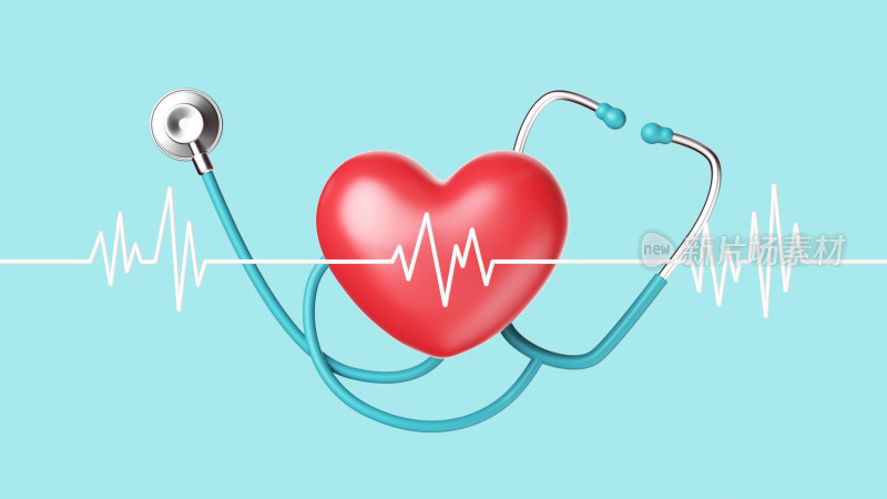 心脏心电图脉搏听诊器医疗