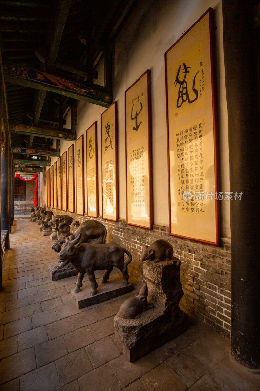 山西祁县晋商老街古城渠家大院