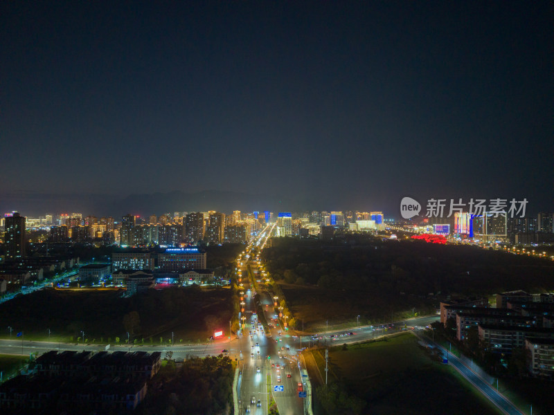 江西上饶市上饶大道夜景