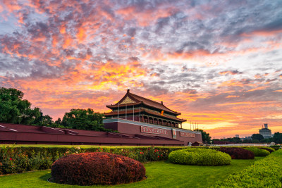 中国 北京 故宫 天安门  历史建筑 角楼古建