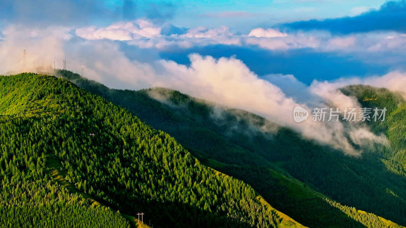 宁夏六盘山云海