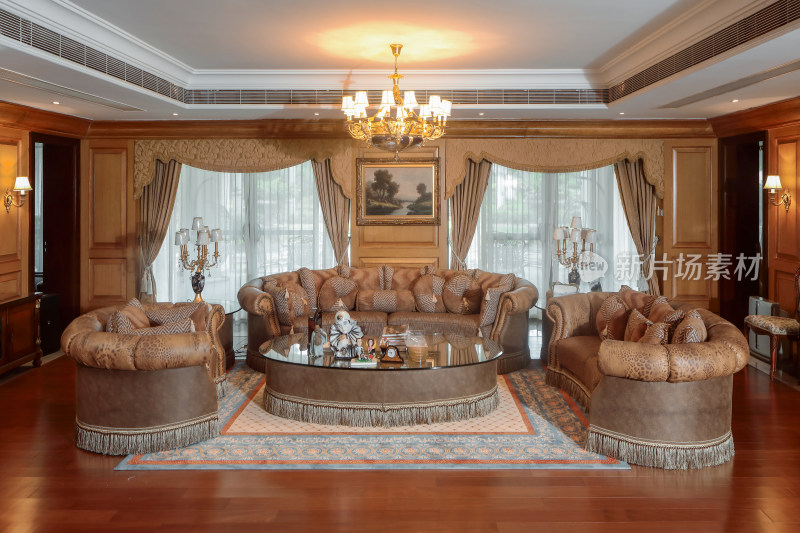 豪华欧式风格客厅室内场景