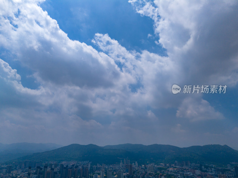 福建莆田城市建设航拍图