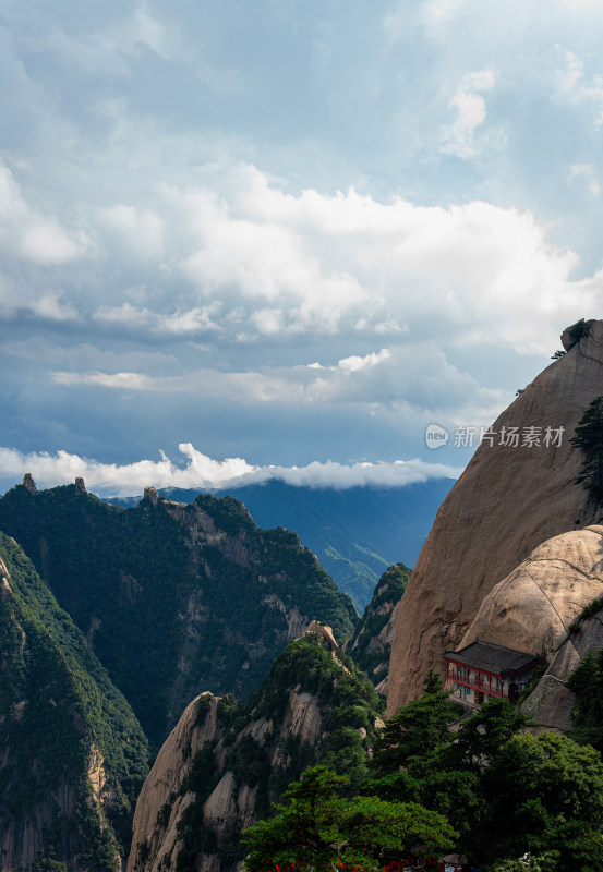 西岳华山日出日落朝霞晚霞云海美景