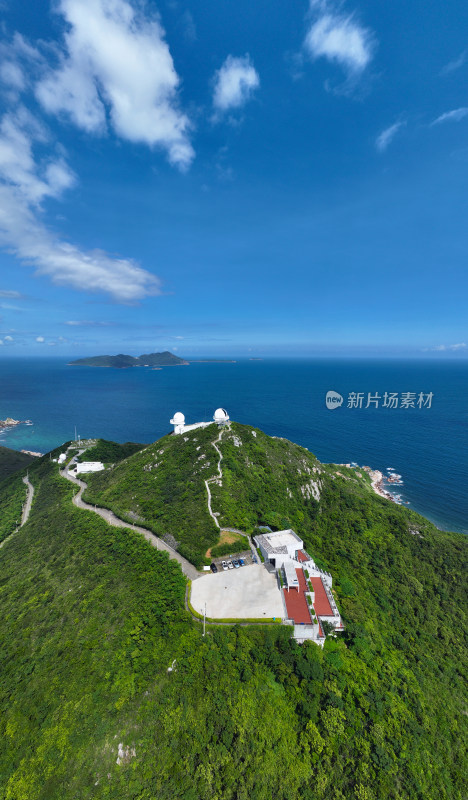 深圳市大鹏新区西涌海滨浴场深圳天文台航拍