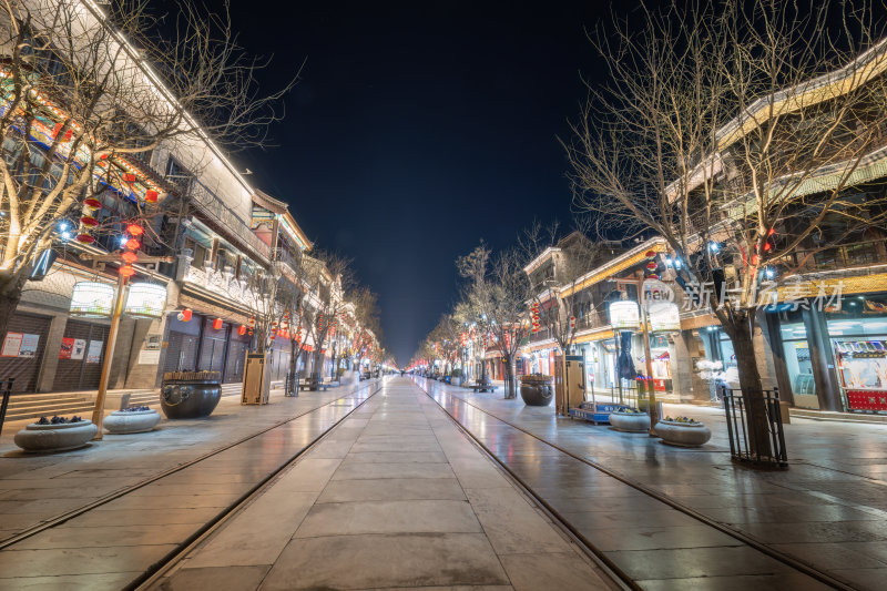 北京前门大街夜景