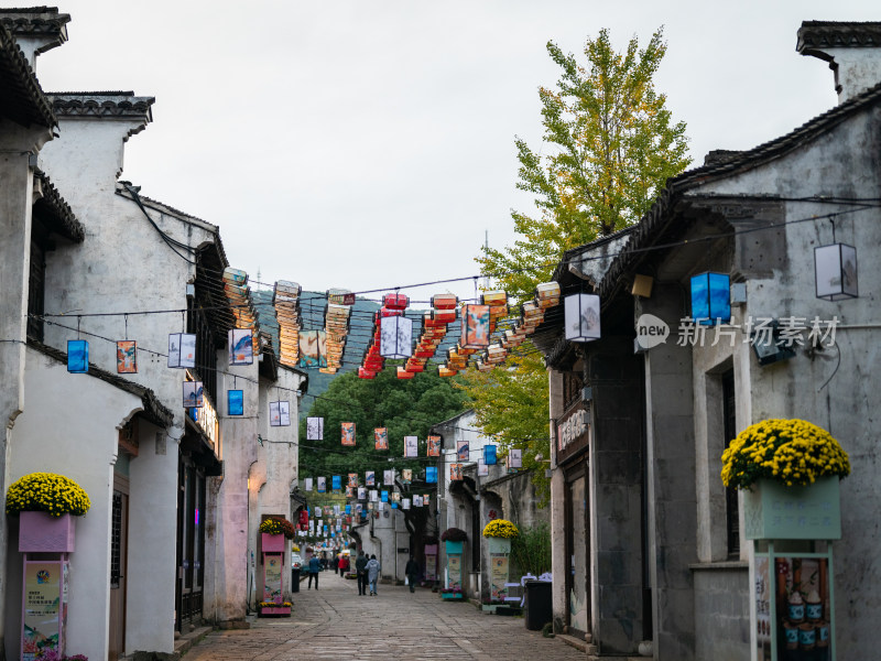 江苏无锡惠山古镇园林景色