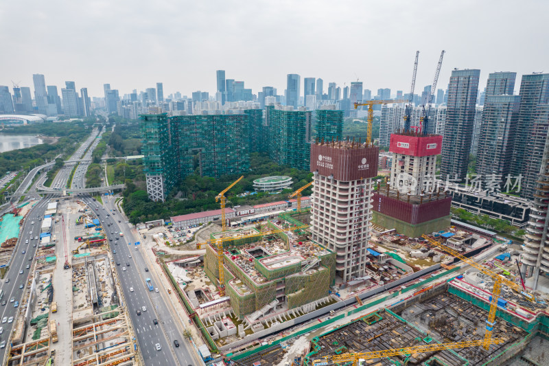 深圳湾超级总部基地建设工地