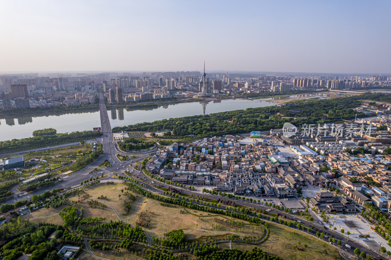 洛阳城市建筑风光航拍