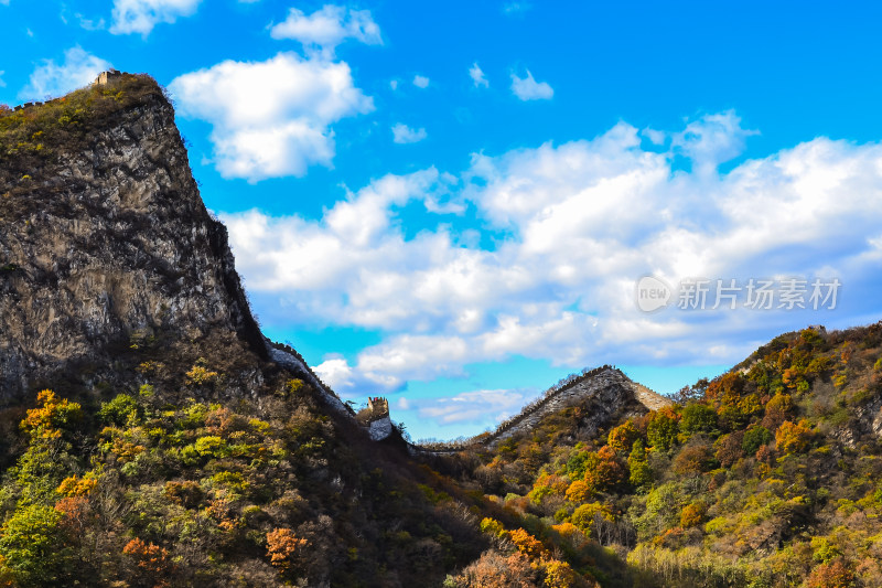 万里长城秋天自然风景