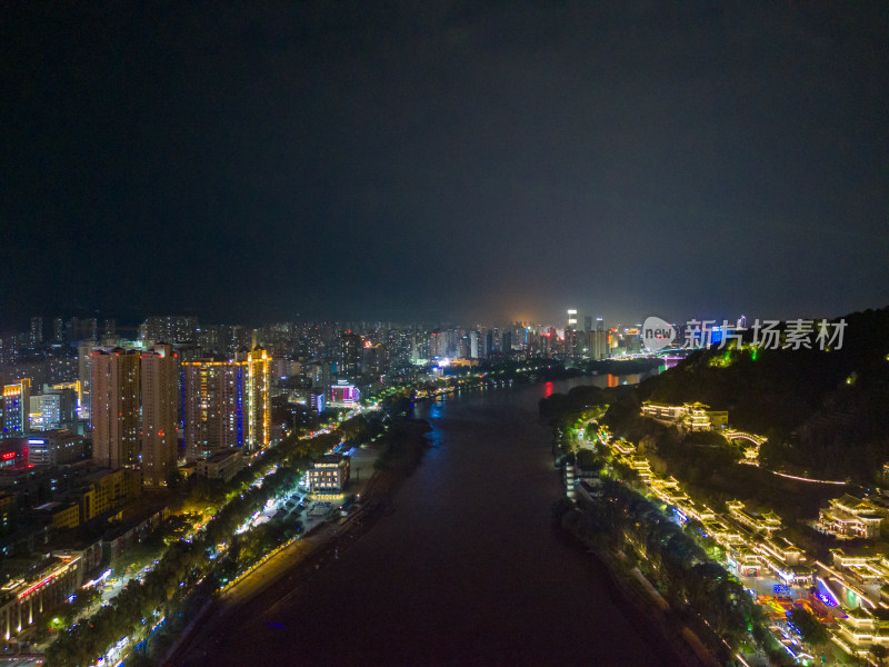 甘肃兰州城市夜景