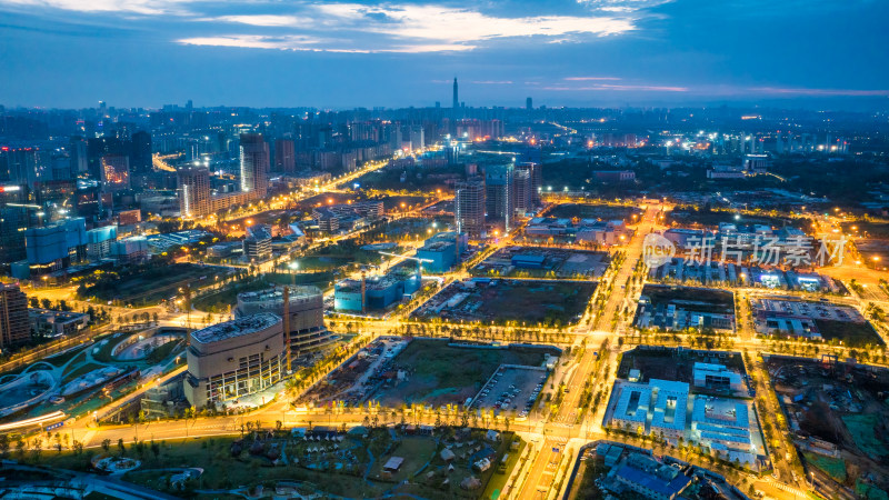 成都锦江区金融城东城市建设场景