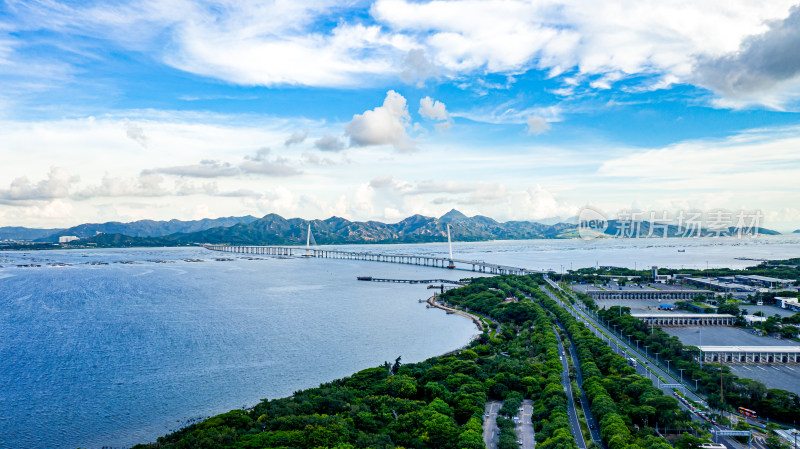 深圳城市风光航拍全景图