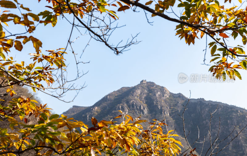 北京黄花城水长城秋季风光