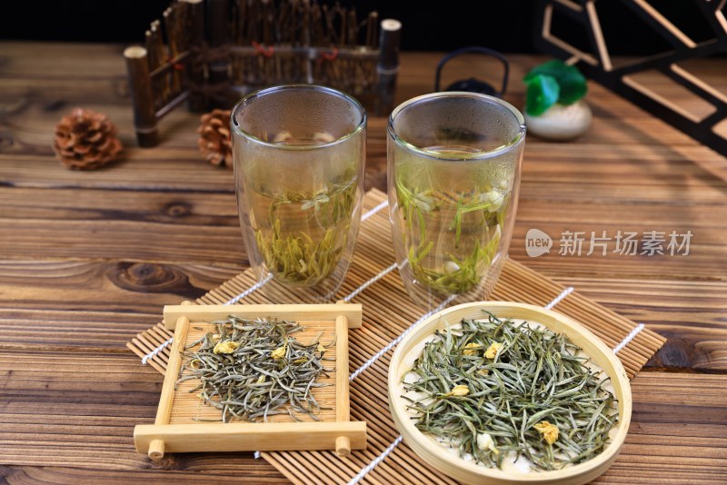 茉莉花茶展示对比 品质对比