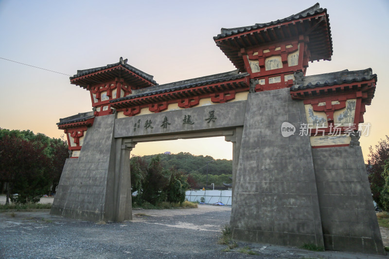 苏州石湖景区古建筑