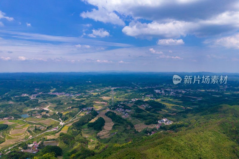 丘陵地貌山川丘陵航拍摄影图