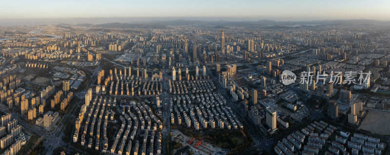 宁波市区航拍城市风光广告背景图城市宣传片