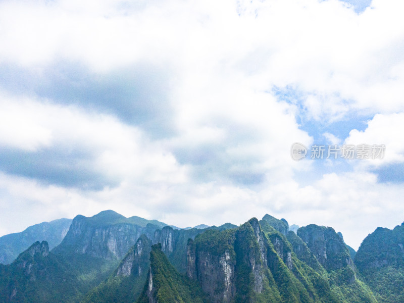 湖南张家界奇特山川航拍摄影图