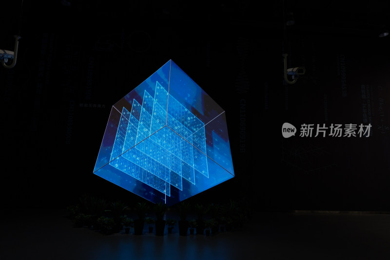 中国科学技术馆三维图形抽象背景