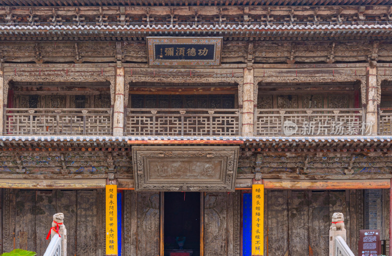 甘肃张掖大佛寺中式传统古建筑