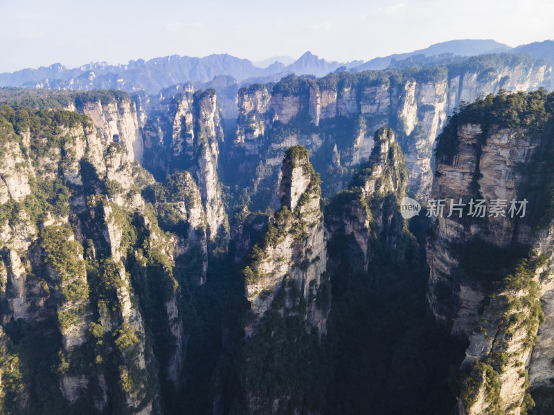 湖南张家界武陵源风景区航拍摄影图