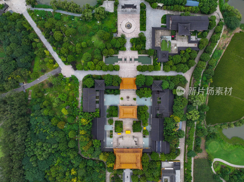 江苏省泰州溱湖国家湿地公园古寿圣寺