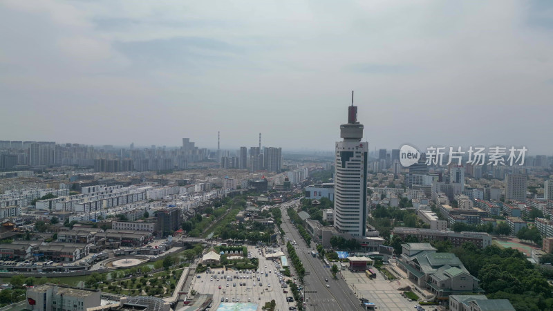 山东济宁城市风光航拍