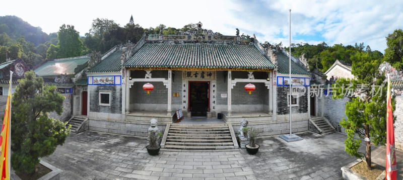 惠州市博罗县罗浮山朱明洞景区冲虚古观航拍