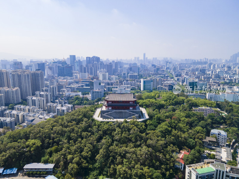 福建福州镇海楼航拍摄影图