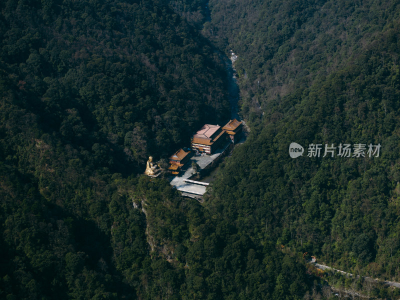 航拍贵州铜仁梵净山景区